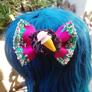 Ice Cream Hair Bow